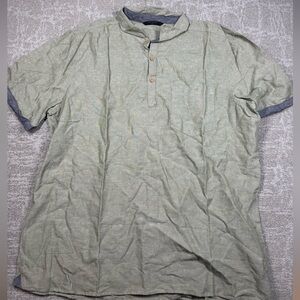 LCW Casual Cotton Line Blend Casual Pop Over Shirt Men Size XXL